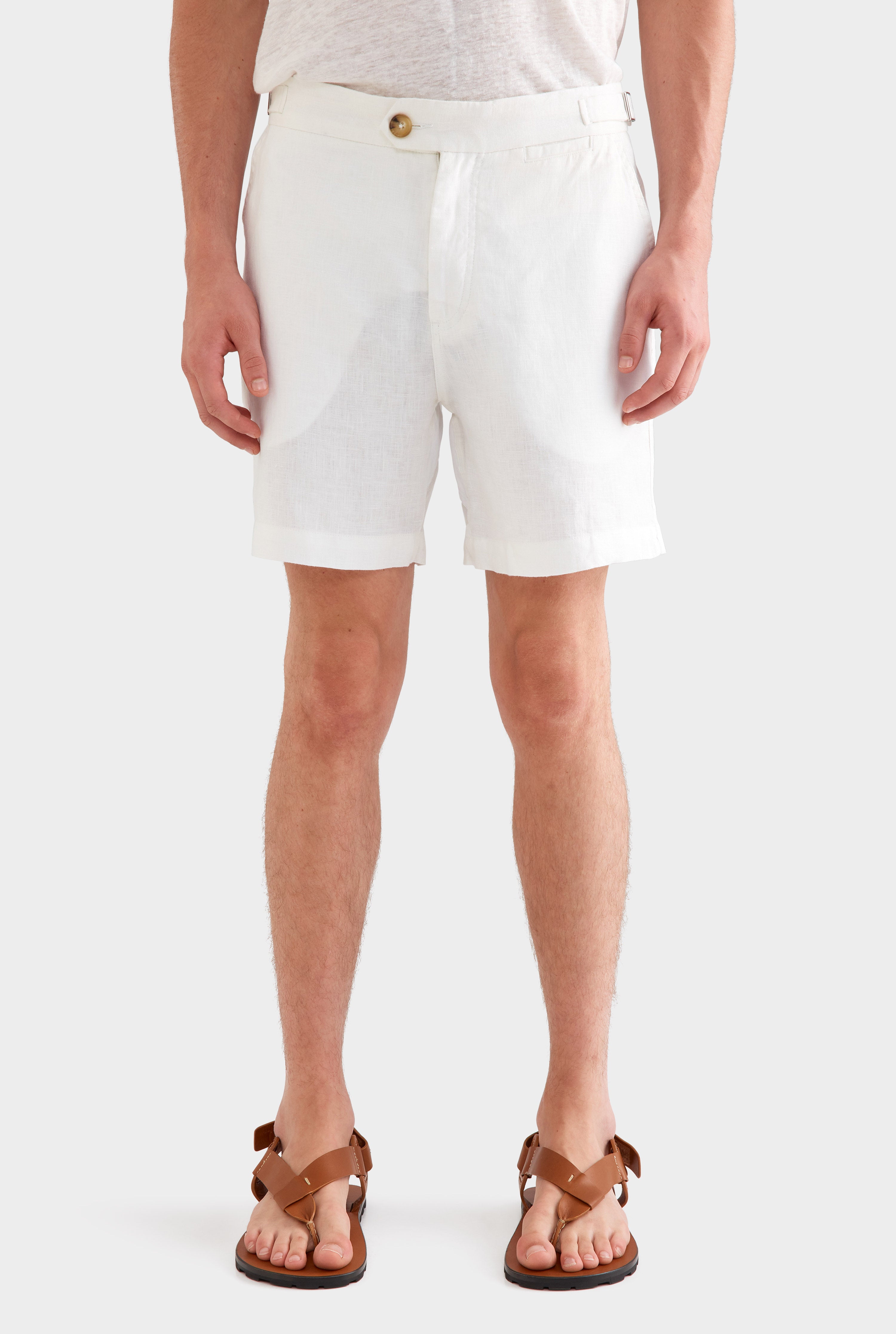 Side Tab Shorts - White