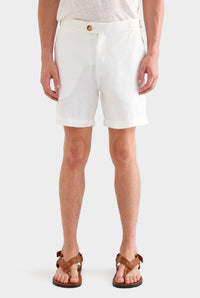 Side Tab Shorts - White