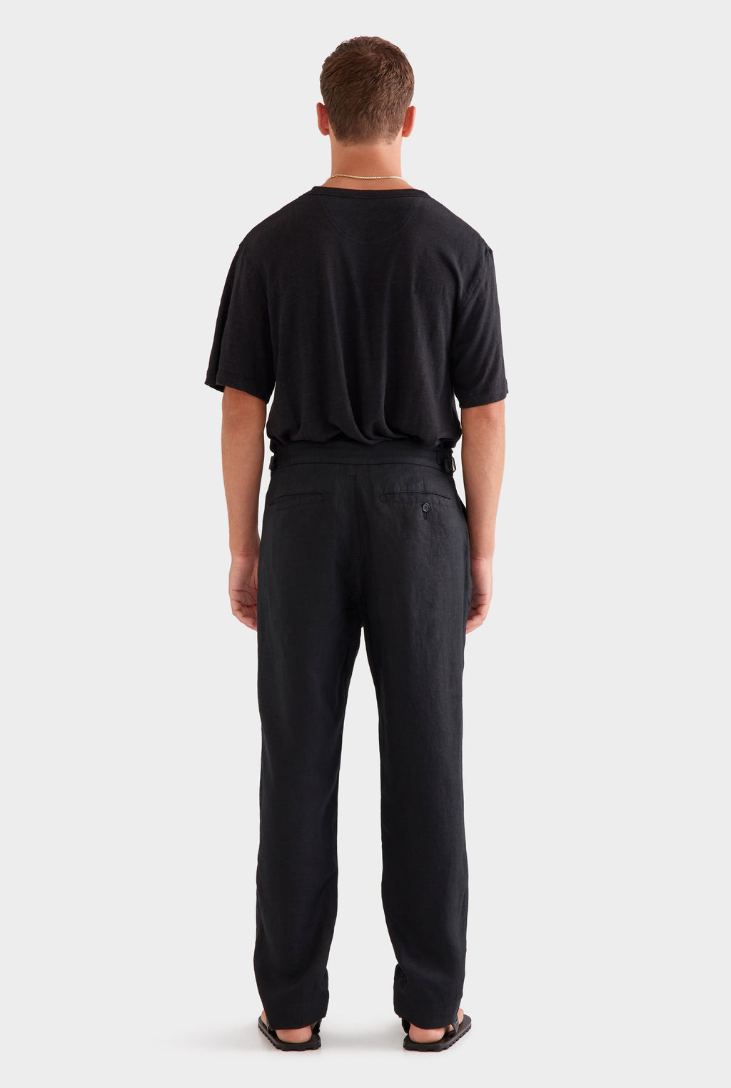 Side Tab Trouser - Black