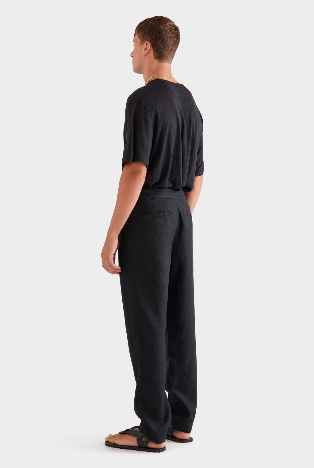 Side Tab Trouser - Black