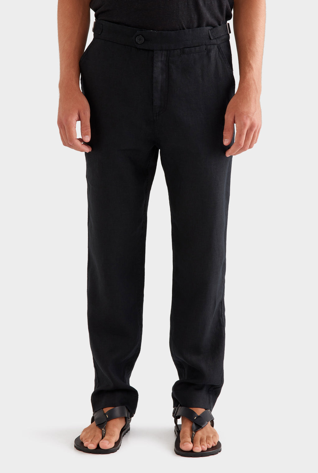 Side Tab Trouser - Black