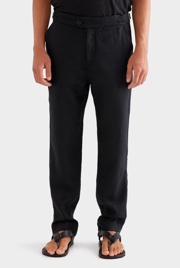 Side Tab Trouser - Black