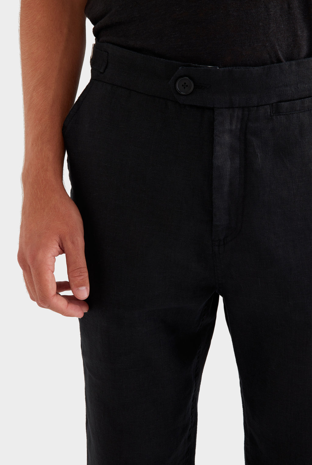 Side Tab Trouser - Black