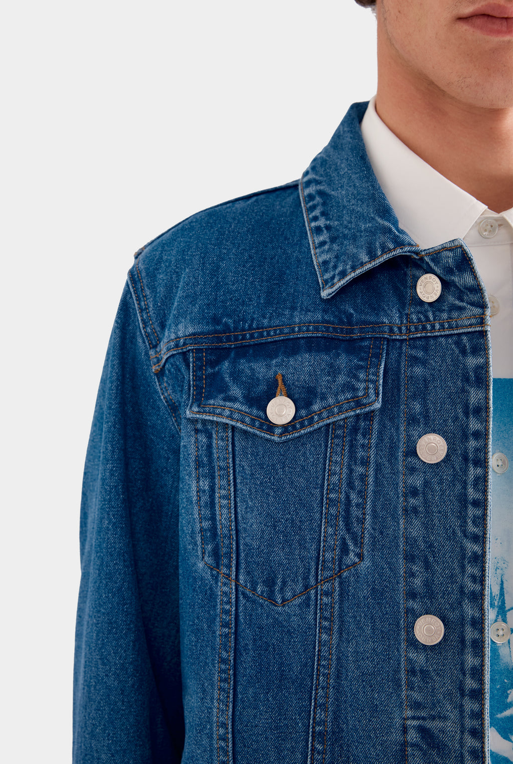 Classic Denim Jacket - Mid Blue
