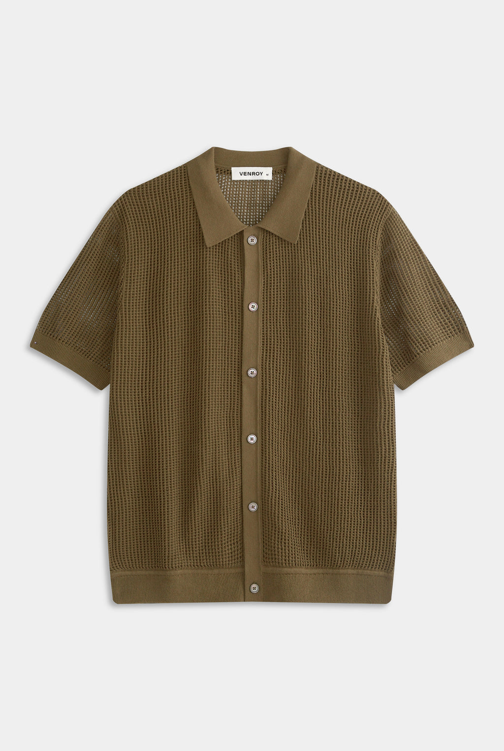 Double Layer Knit Shirt - Military Olive