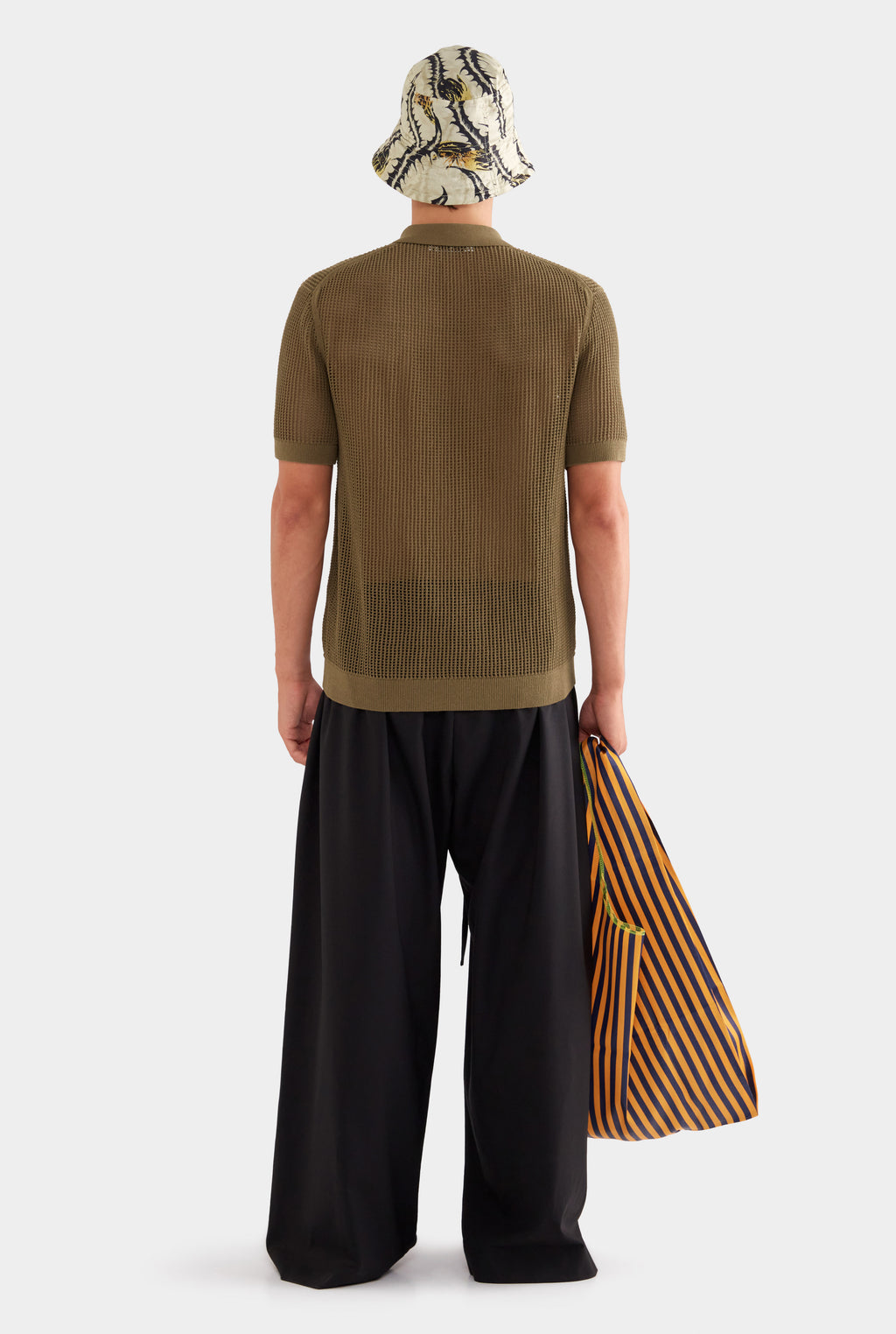 Double Layer Knit Shirt - Military Olive