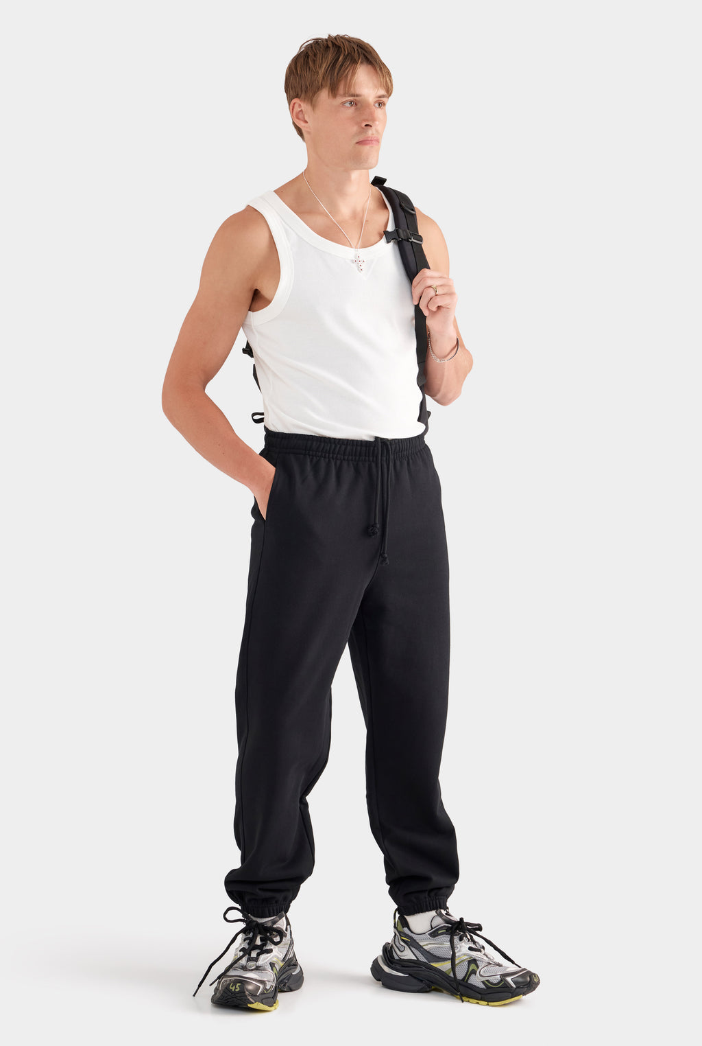 Fleece Track Pant - Black