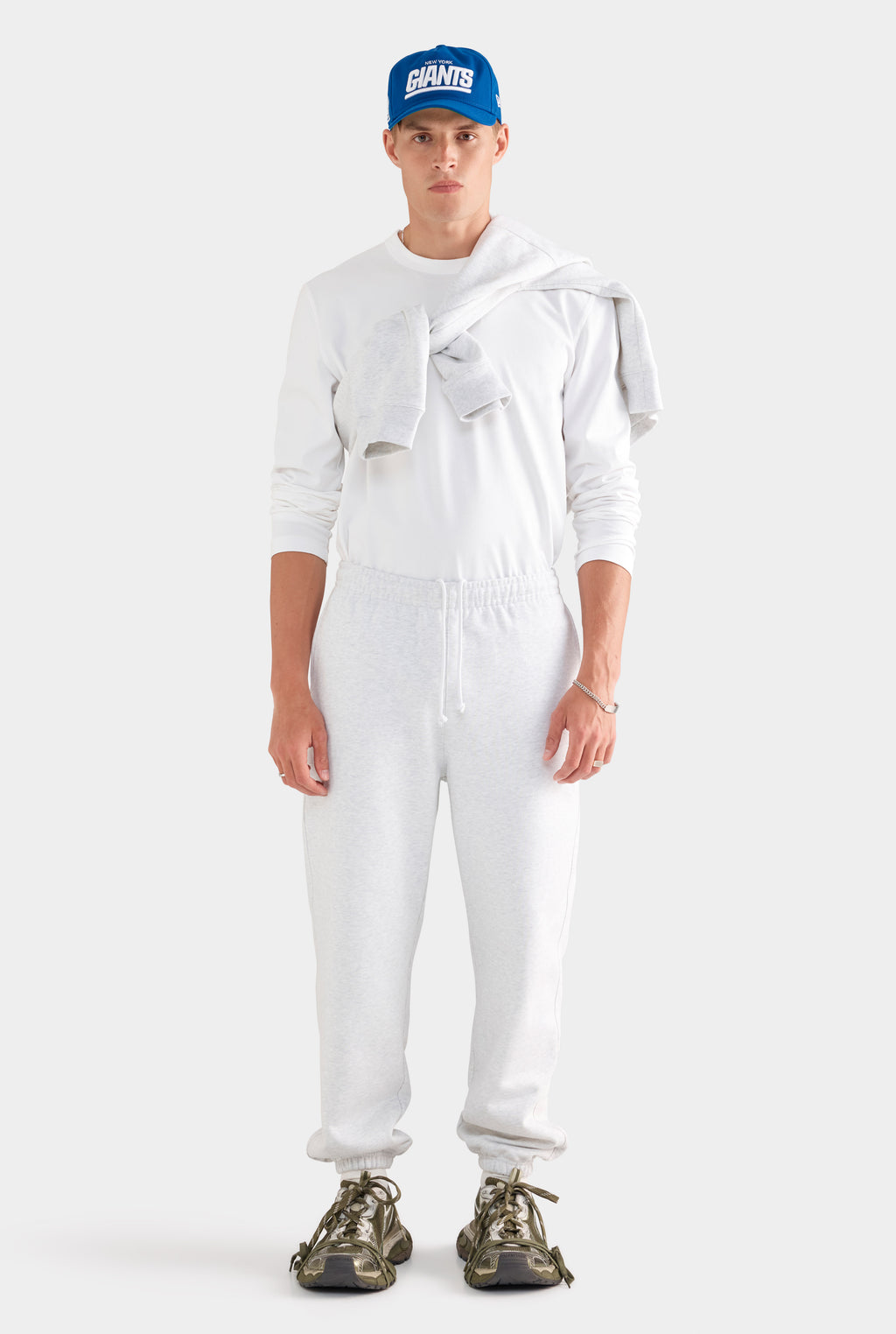 Fleece Track Pant - Light Grey Marl