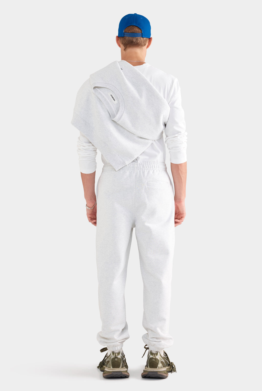 Fleece Track Pant - Light Grey Marl