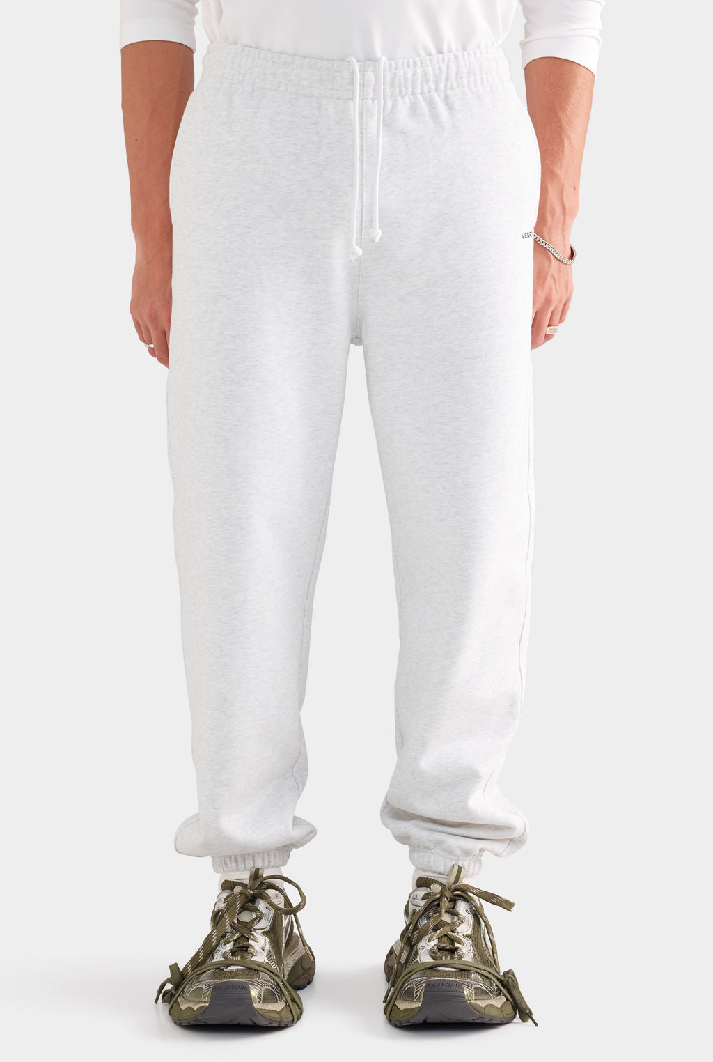 Fleece Track Pant - Light Grey Marl