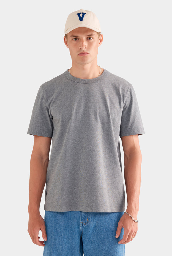 Heavy Weight Logo T-Shirt - Dark Grey Marl