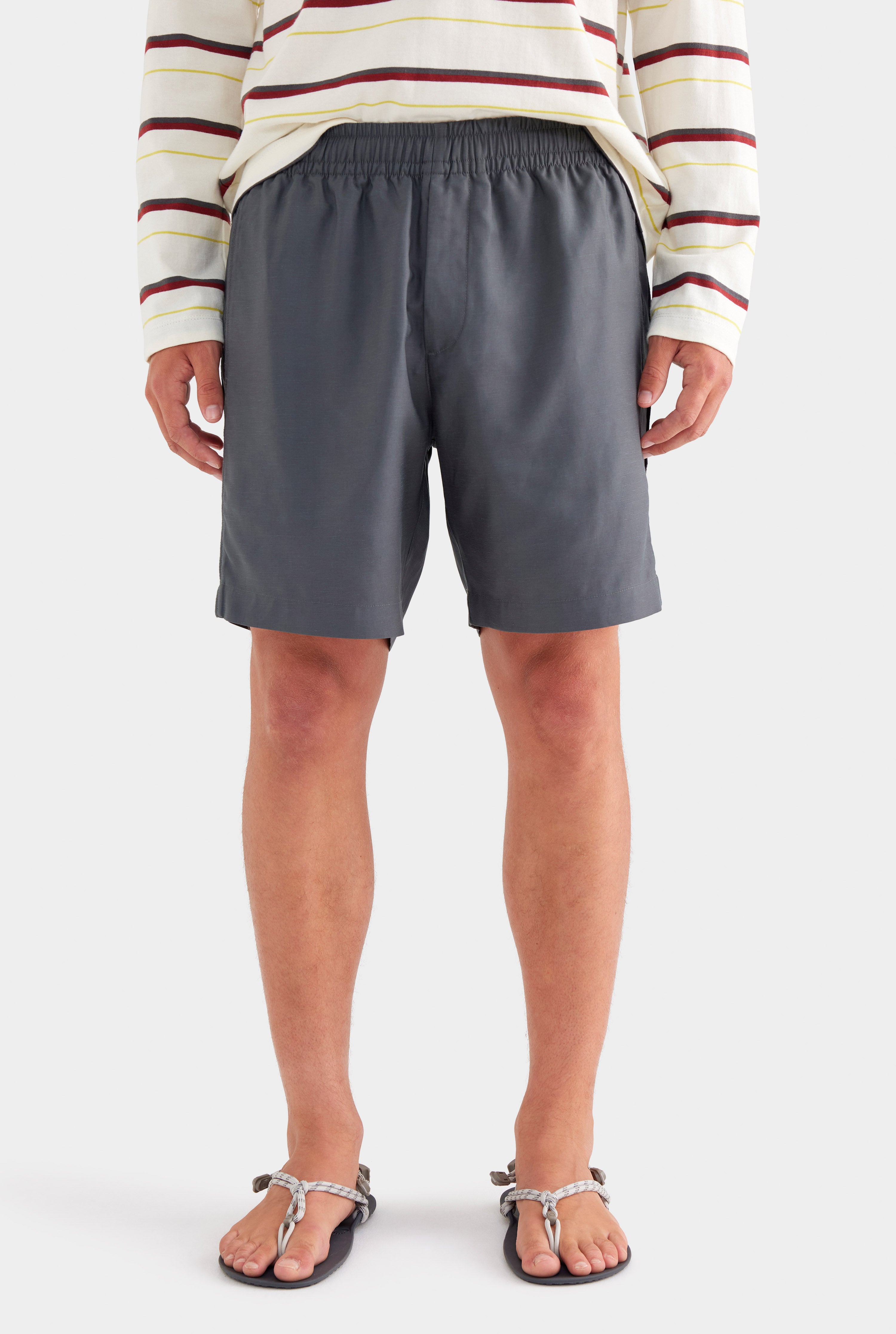 Tencel Lounge Shorts - Charcoal