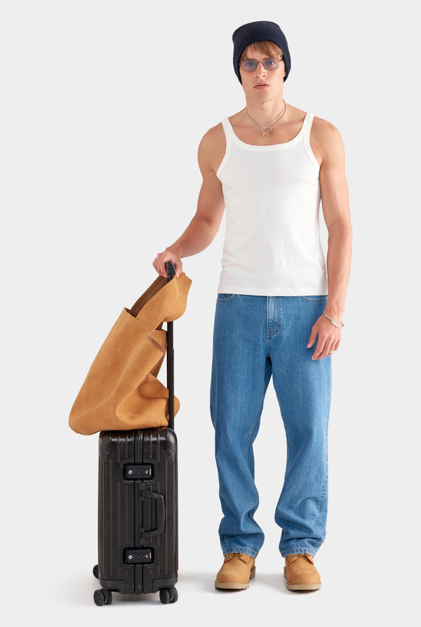 Lightweight Slim Fit Tank - White