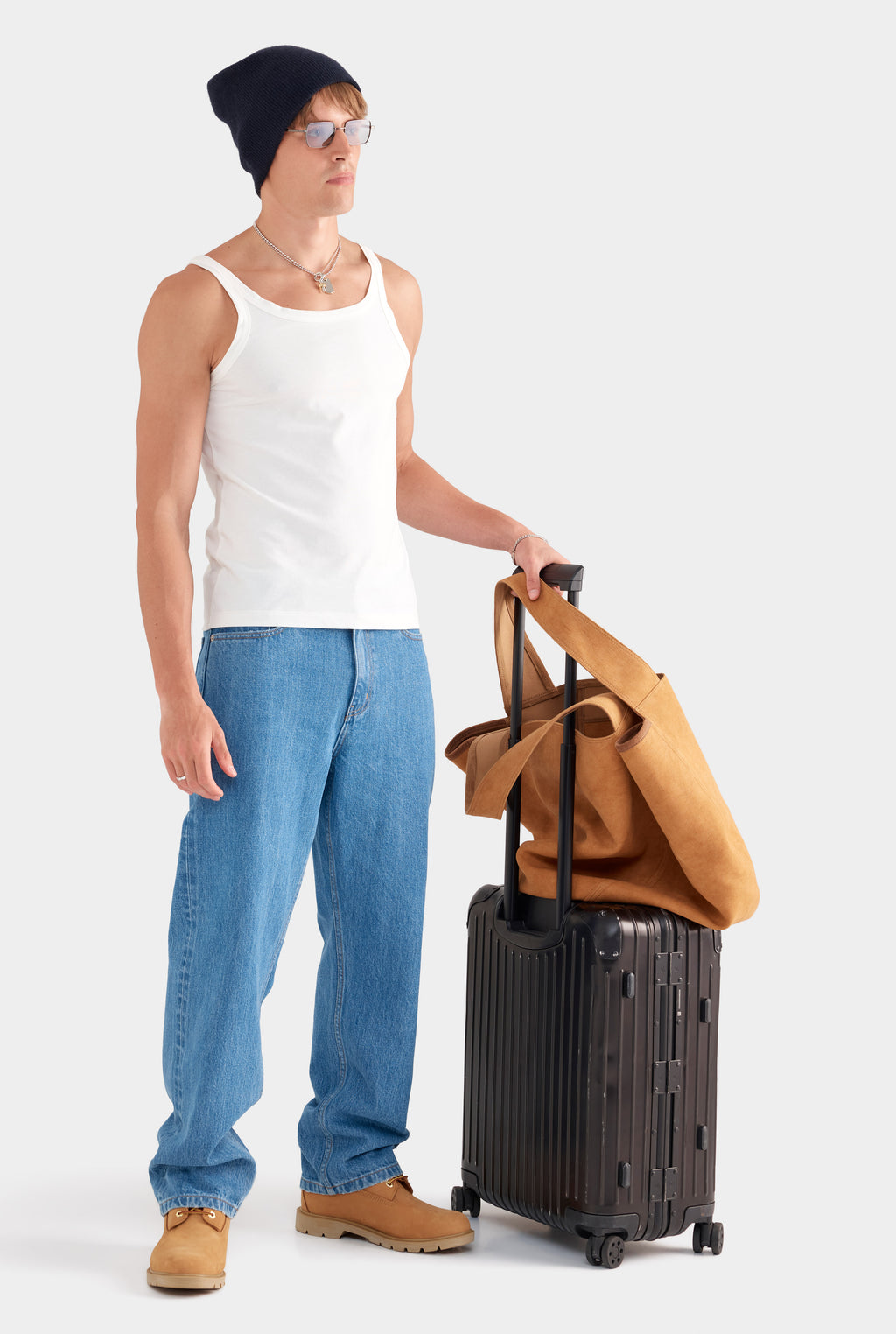 Lightweight Slim Fit Tank - White