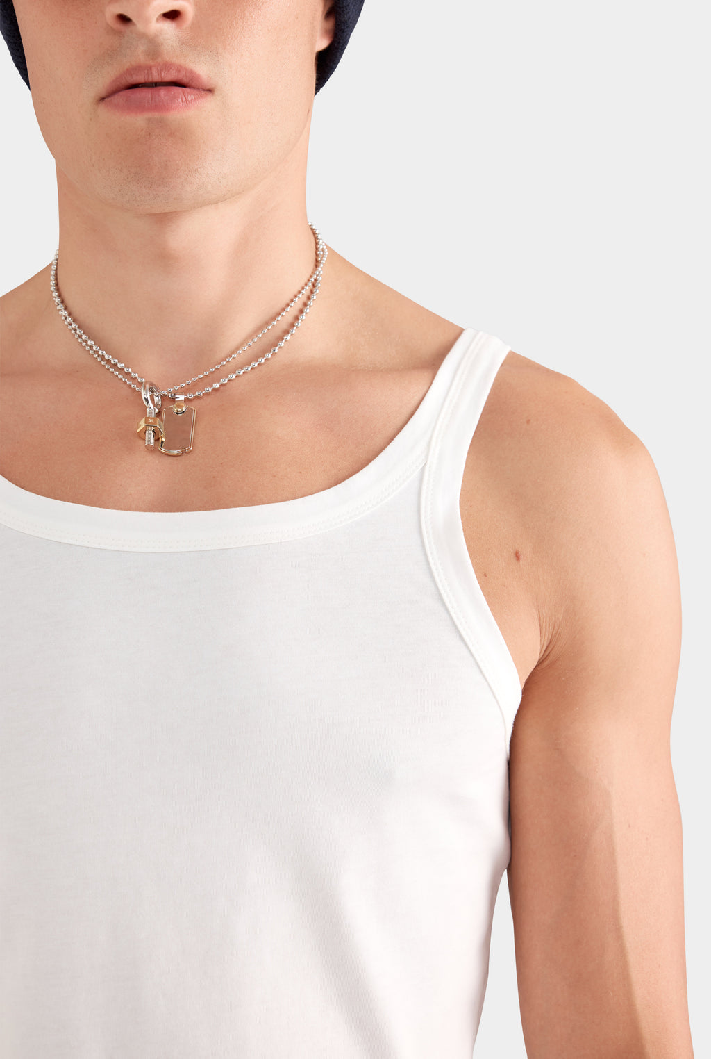 Lightweight Slim Fit Tank - White