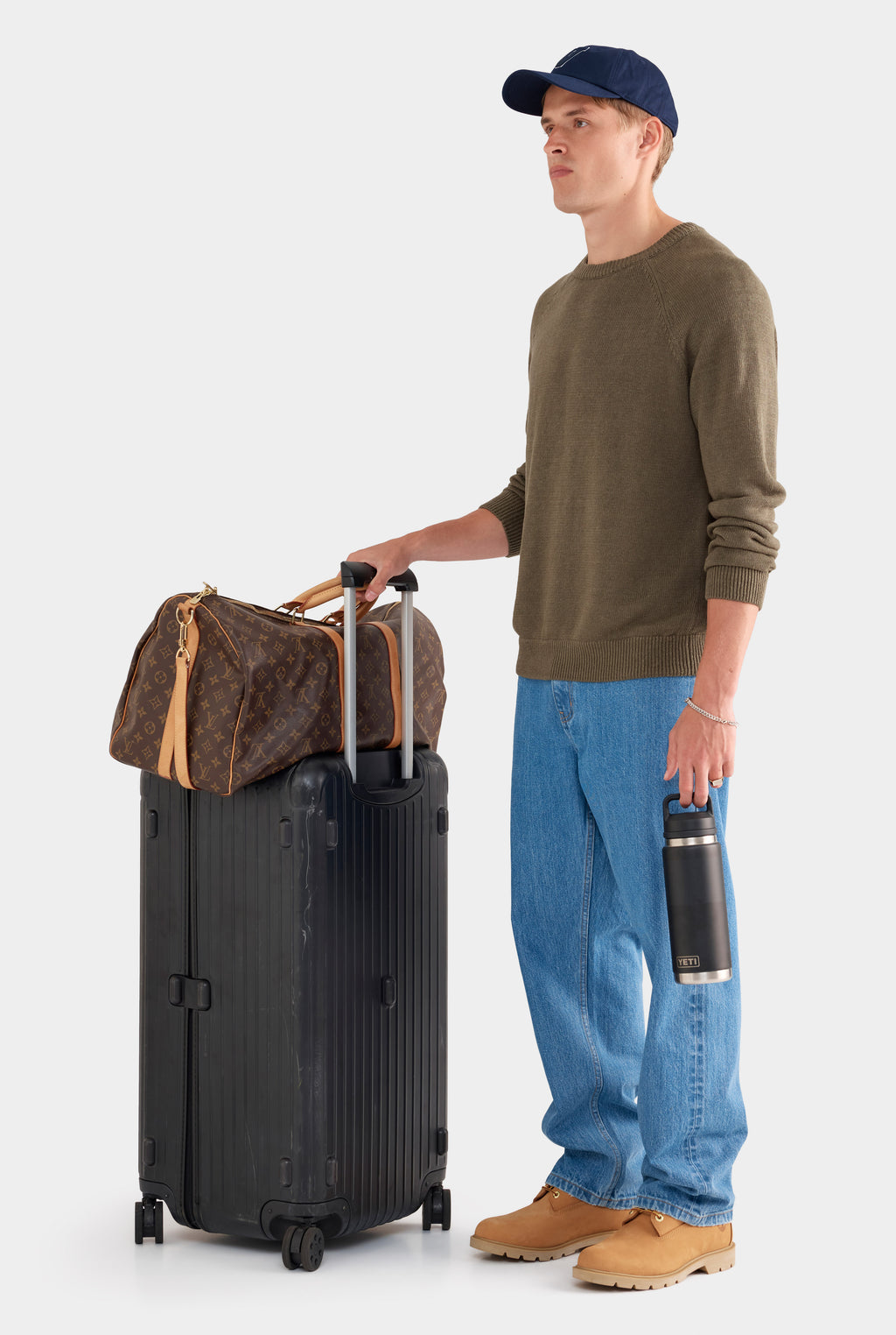 Linen Raglan Sweater - Olive