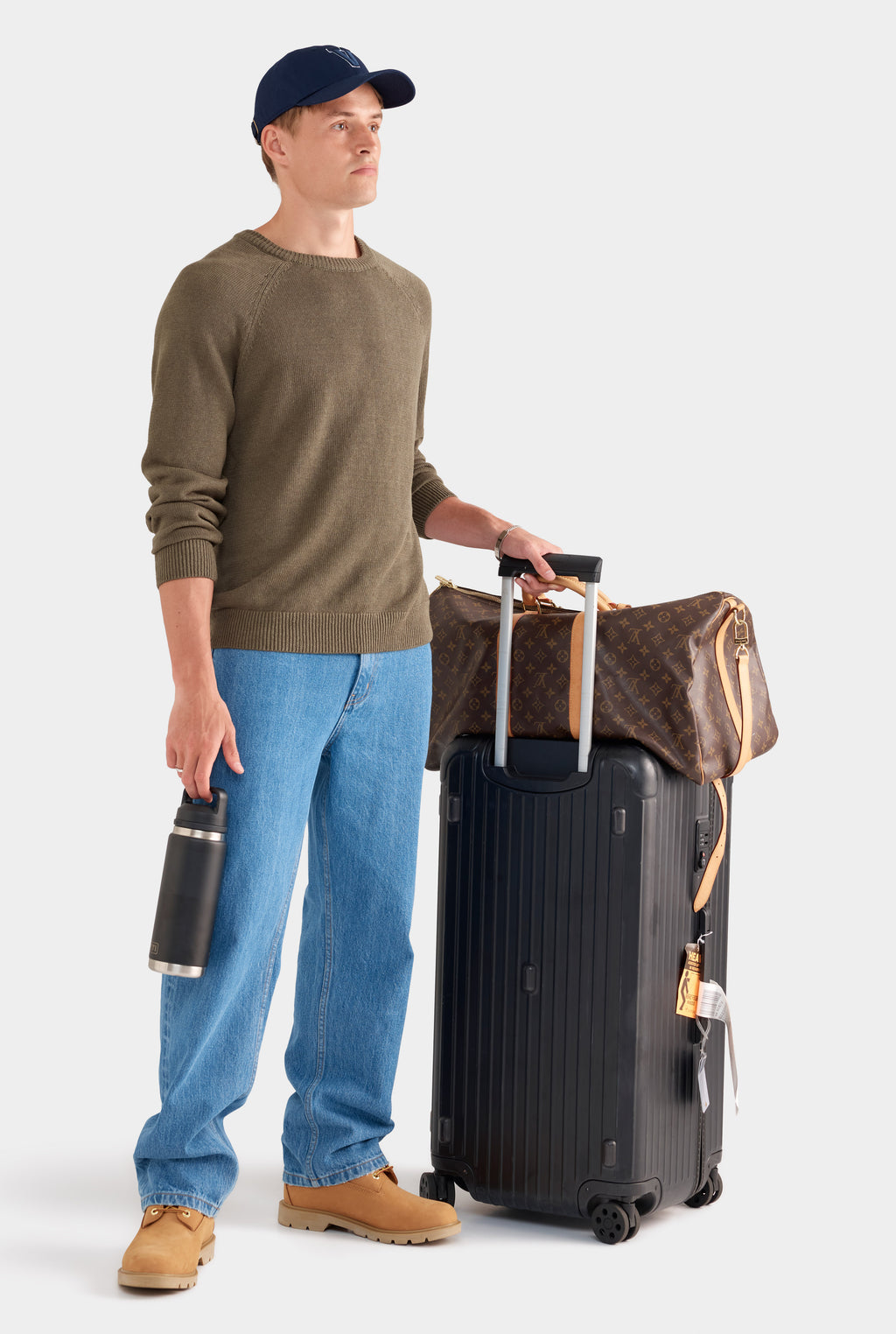 Linen Raglan Sweater - Olive