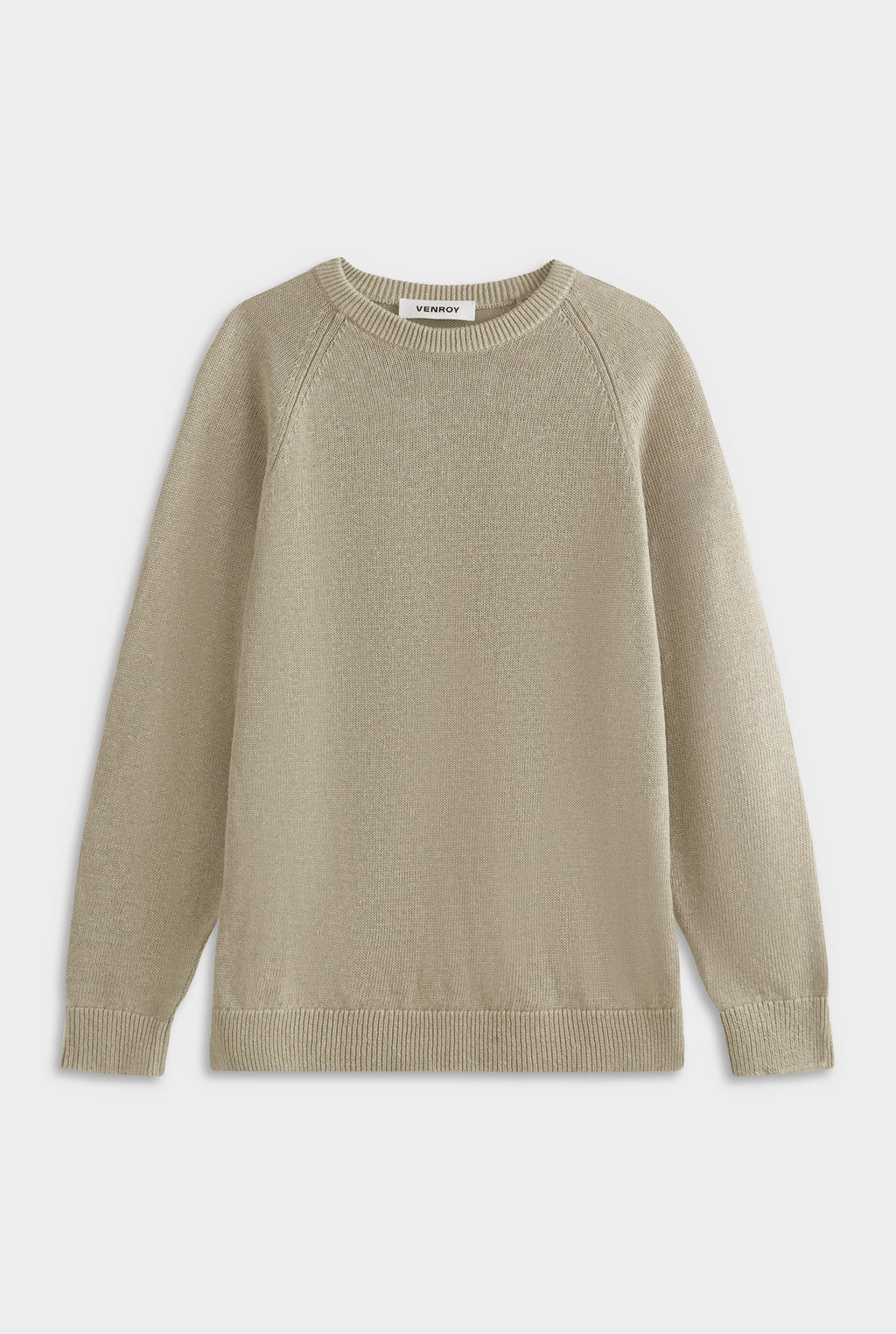 Linen Raglan Sweater - Taupe
