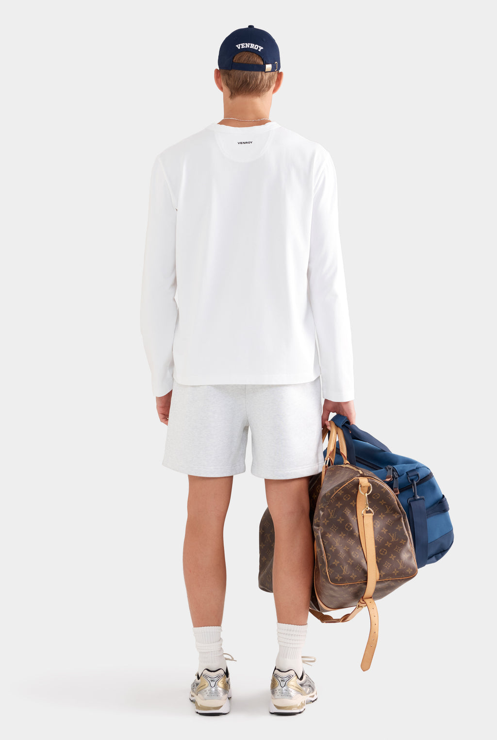 Long Sleeve Heavy Weight Cotton Logo T-Shirt - Off White