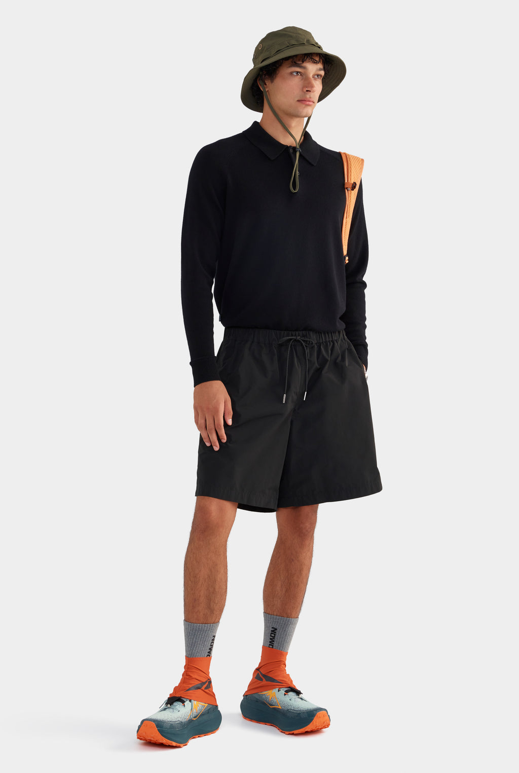 Nylon Bermuda Shorts - Black