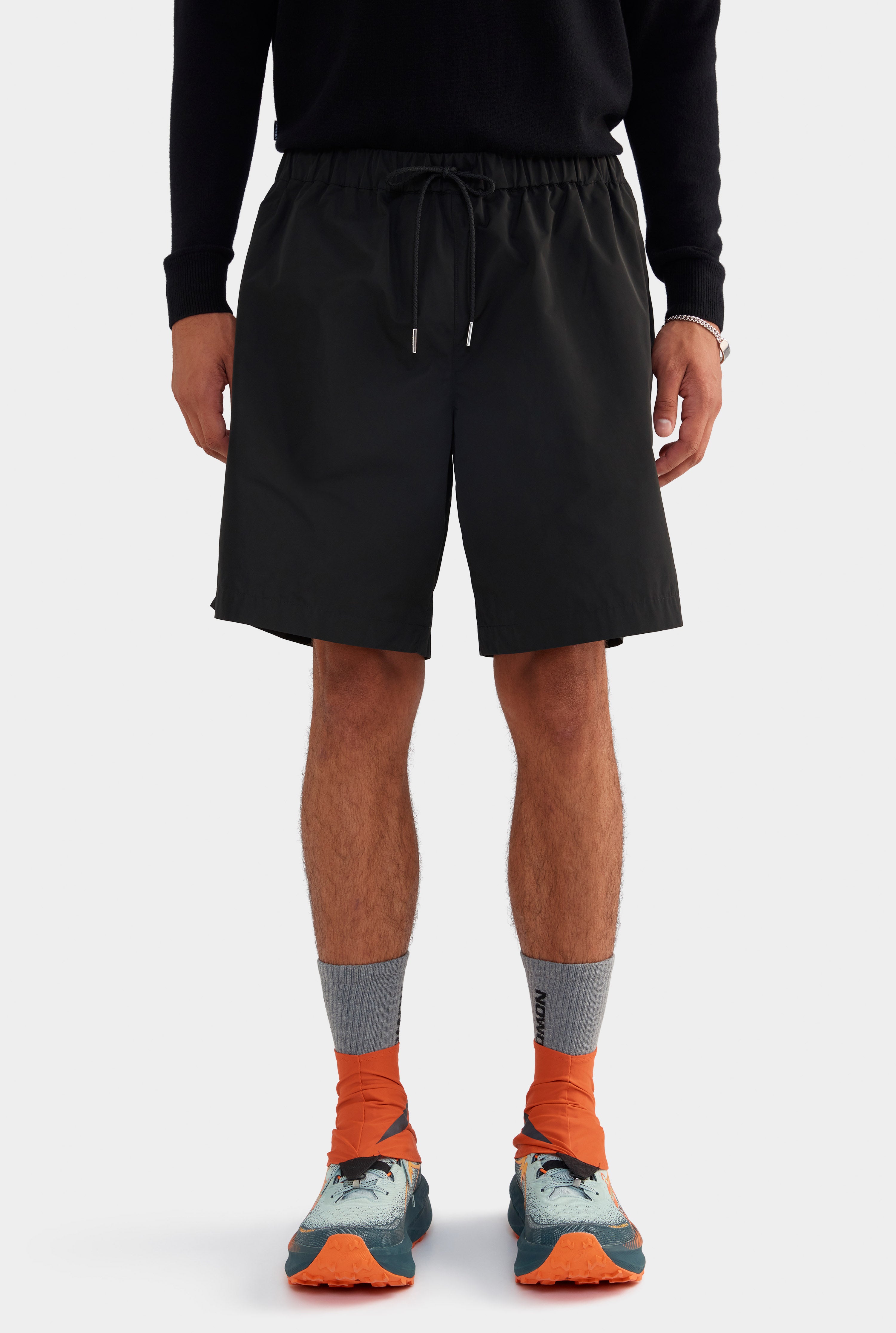 Nylon Bermuda Shorts - Black