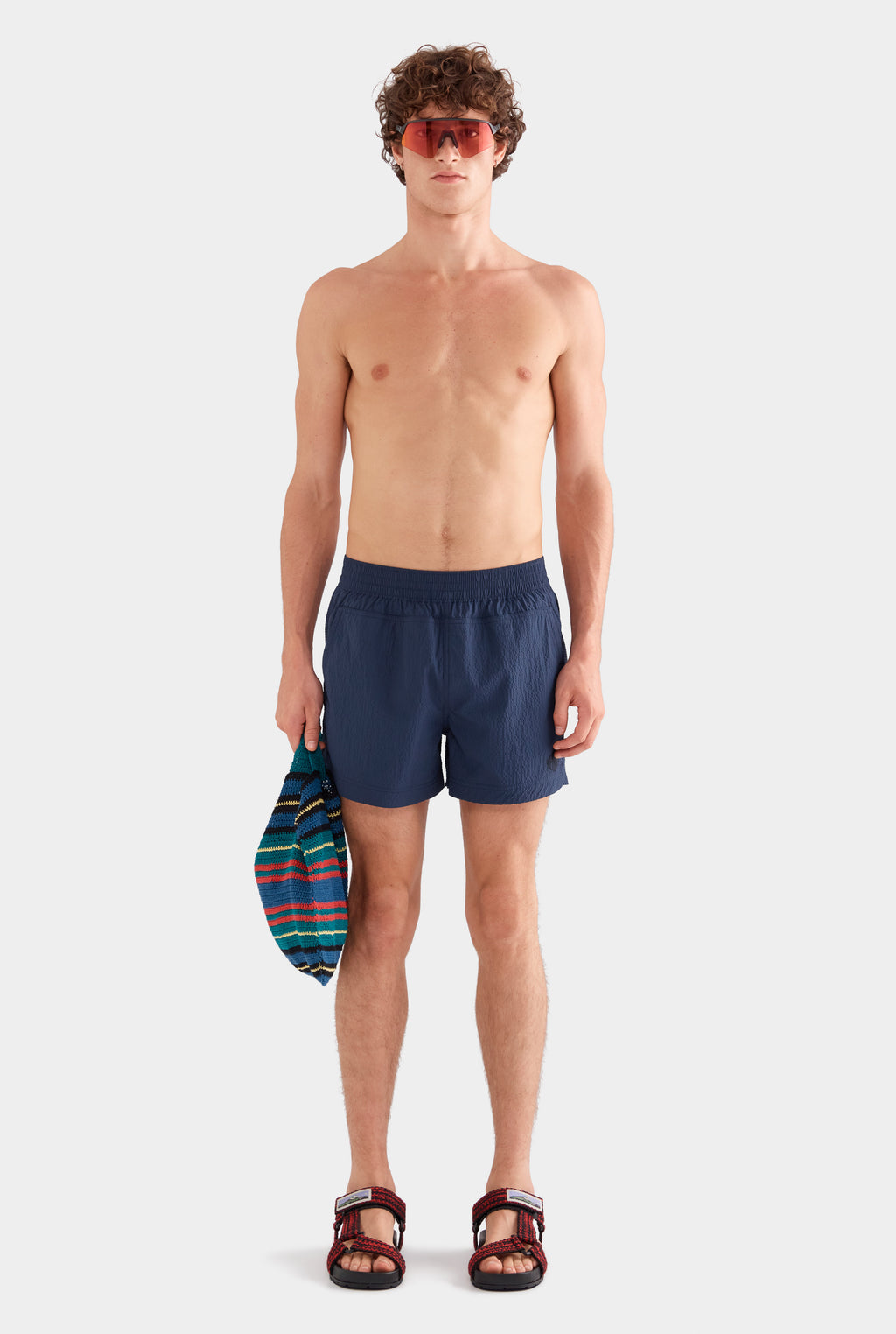 Panelled Swim Short - Navy