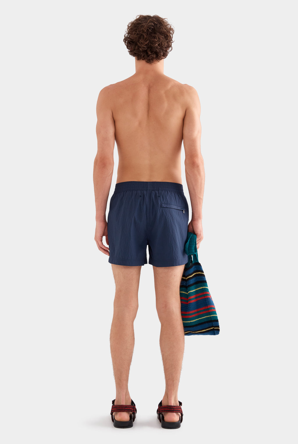 Panelled Swim Short - Navy