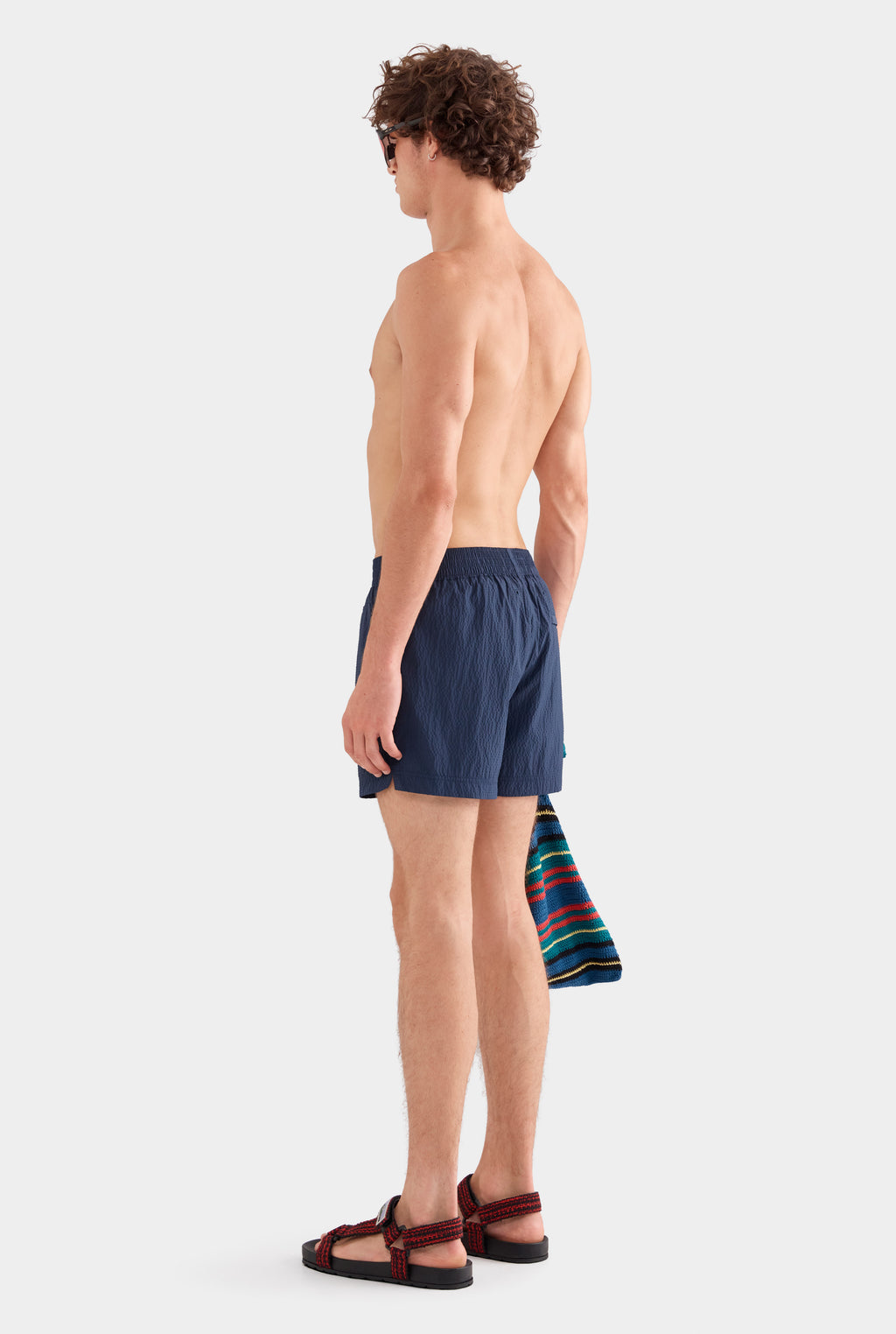 Panelled Swim Short - Navy