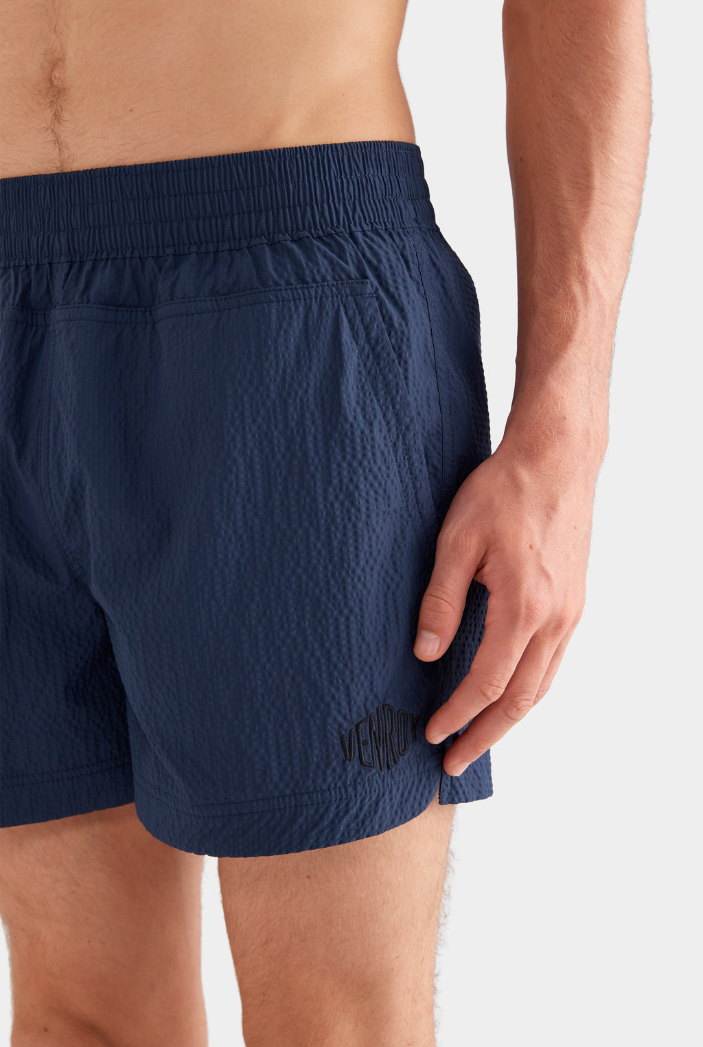 Panelled Swim Short - Navy