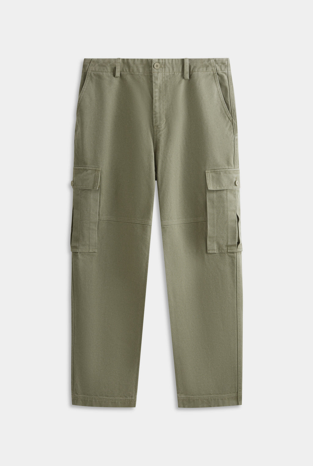 Pigment Dyed Canvas Cargo Pant - Khaki