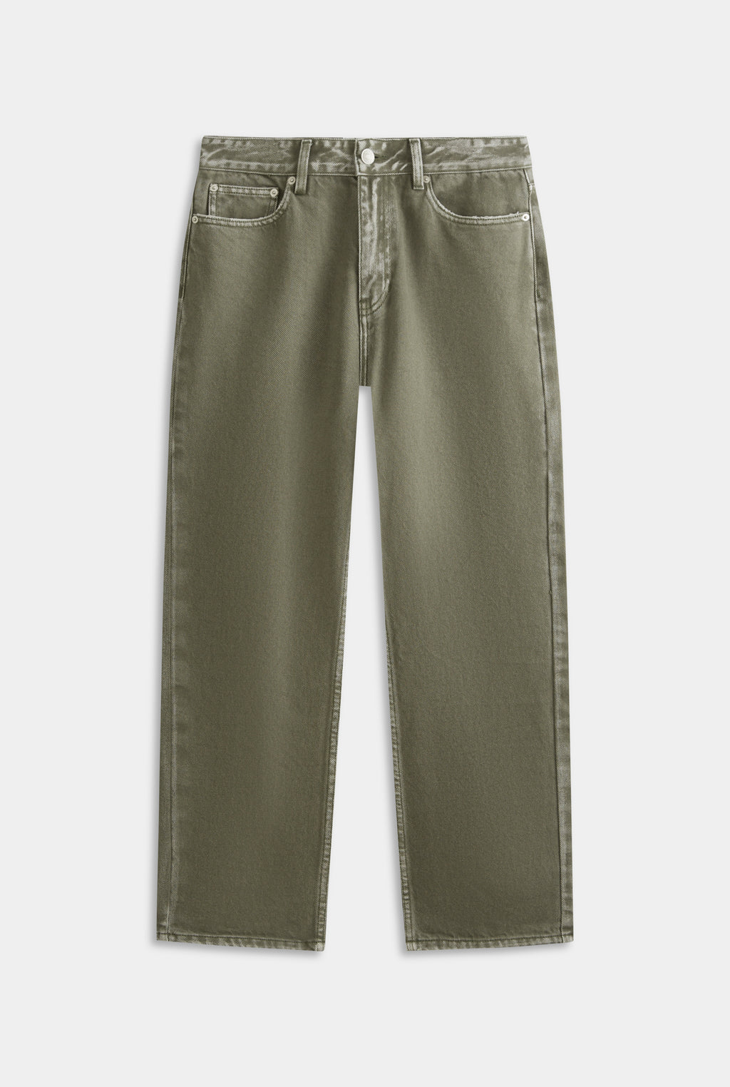 Pigment Dyed Denim Jean - Smokey Olive