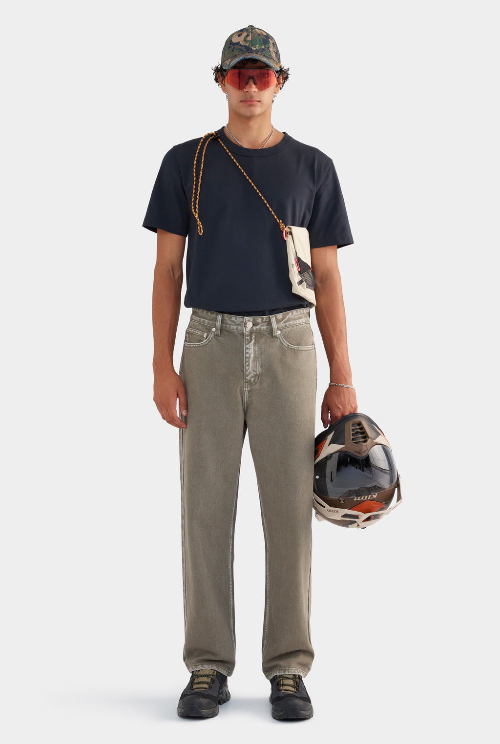 Pigment Dyed Denim Jean - Smokey Olive