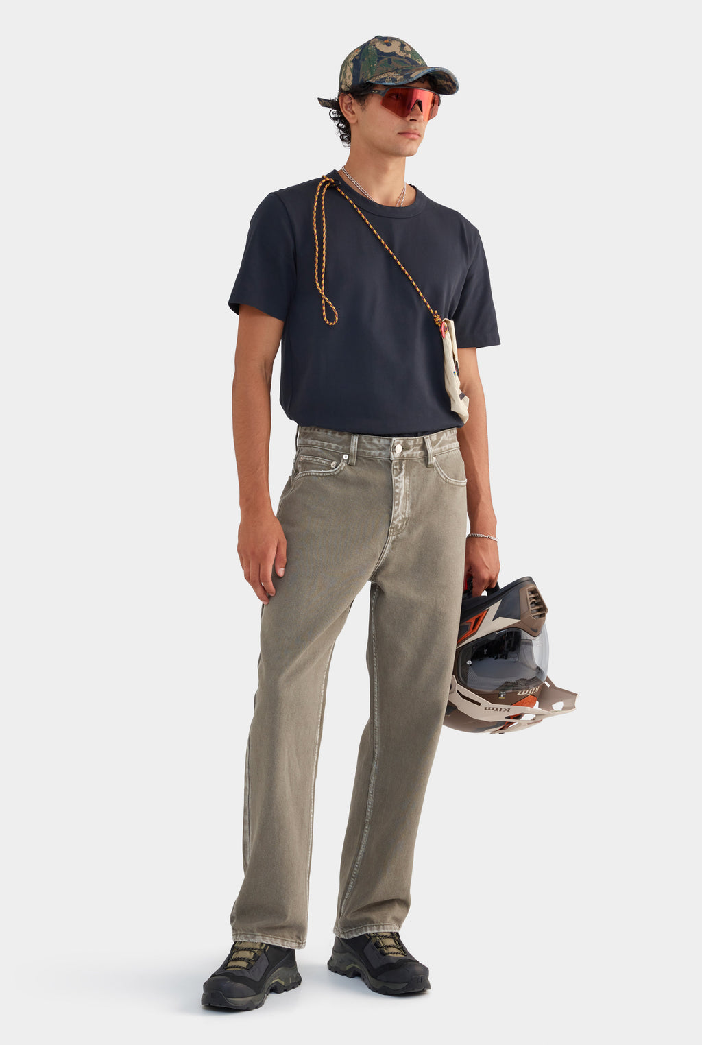 Pigment Dyed Denim Jean - Smokey Olive