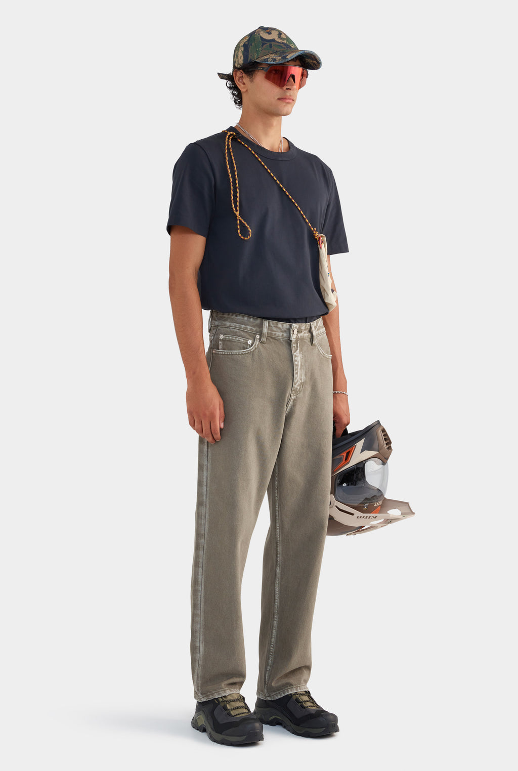 Pigment Dyed Denim Jean - Smokey Olive