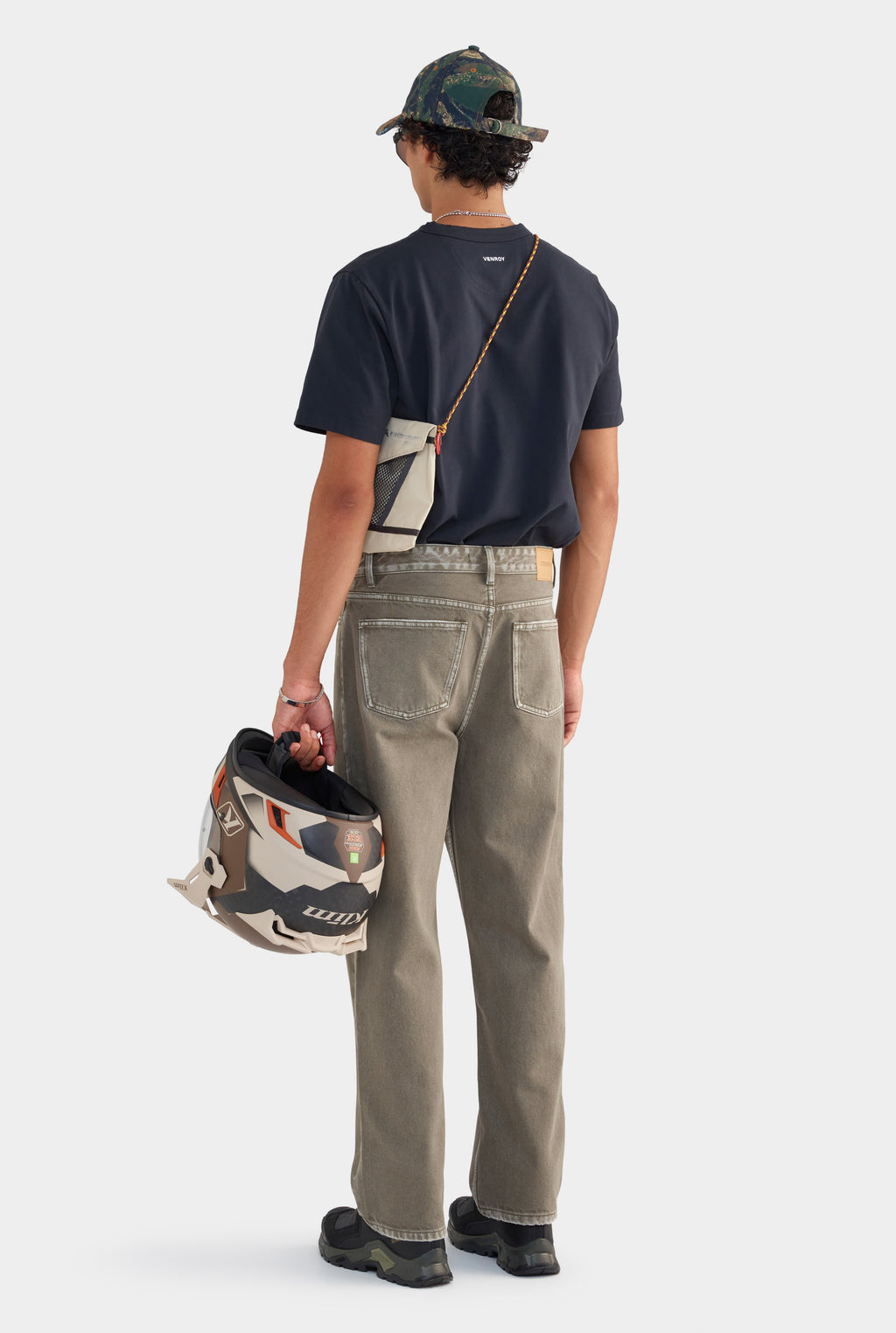 Pigment Dyed Denim Jean - Smokey Olive