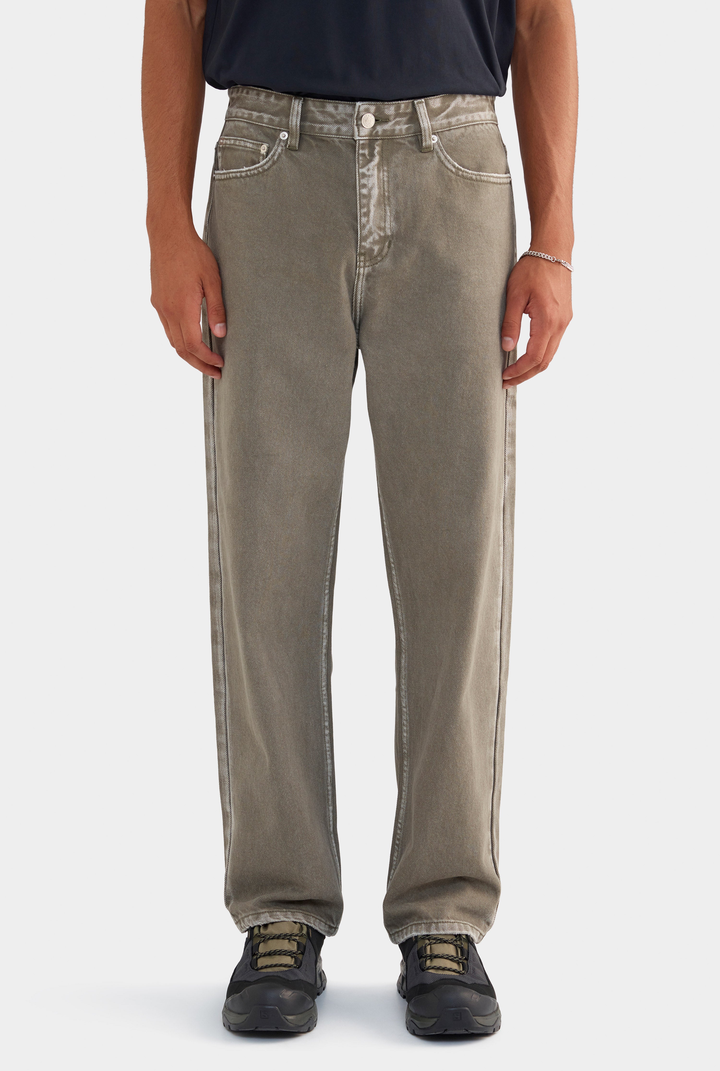 Pigment Dyed Denim Jean - Smokey Olive