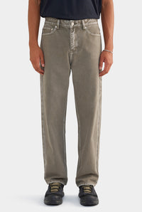 Pigment Dyed Denim Jean - Smokey Olive