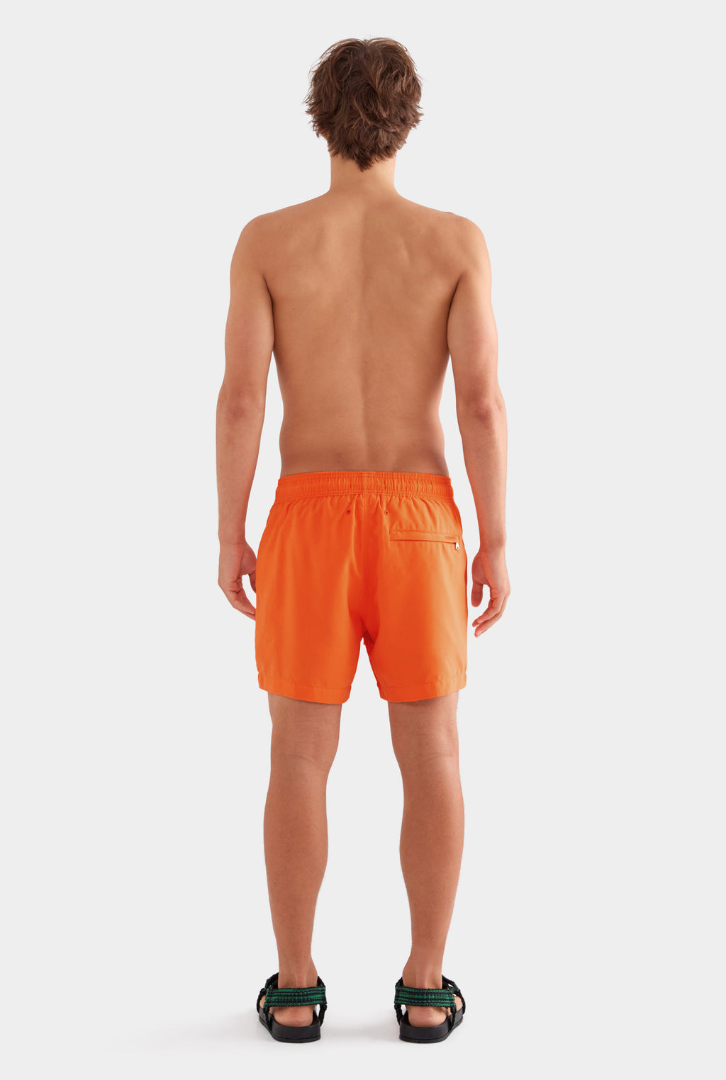 Printed Swim Short - Bright Orange