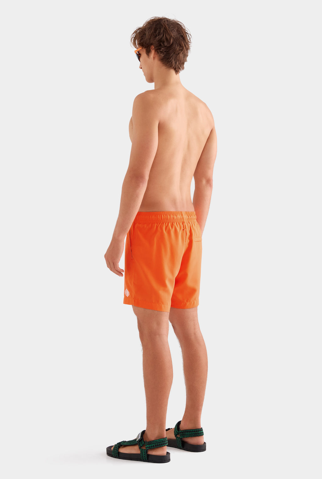Printed Swim Short - Bright Orange
