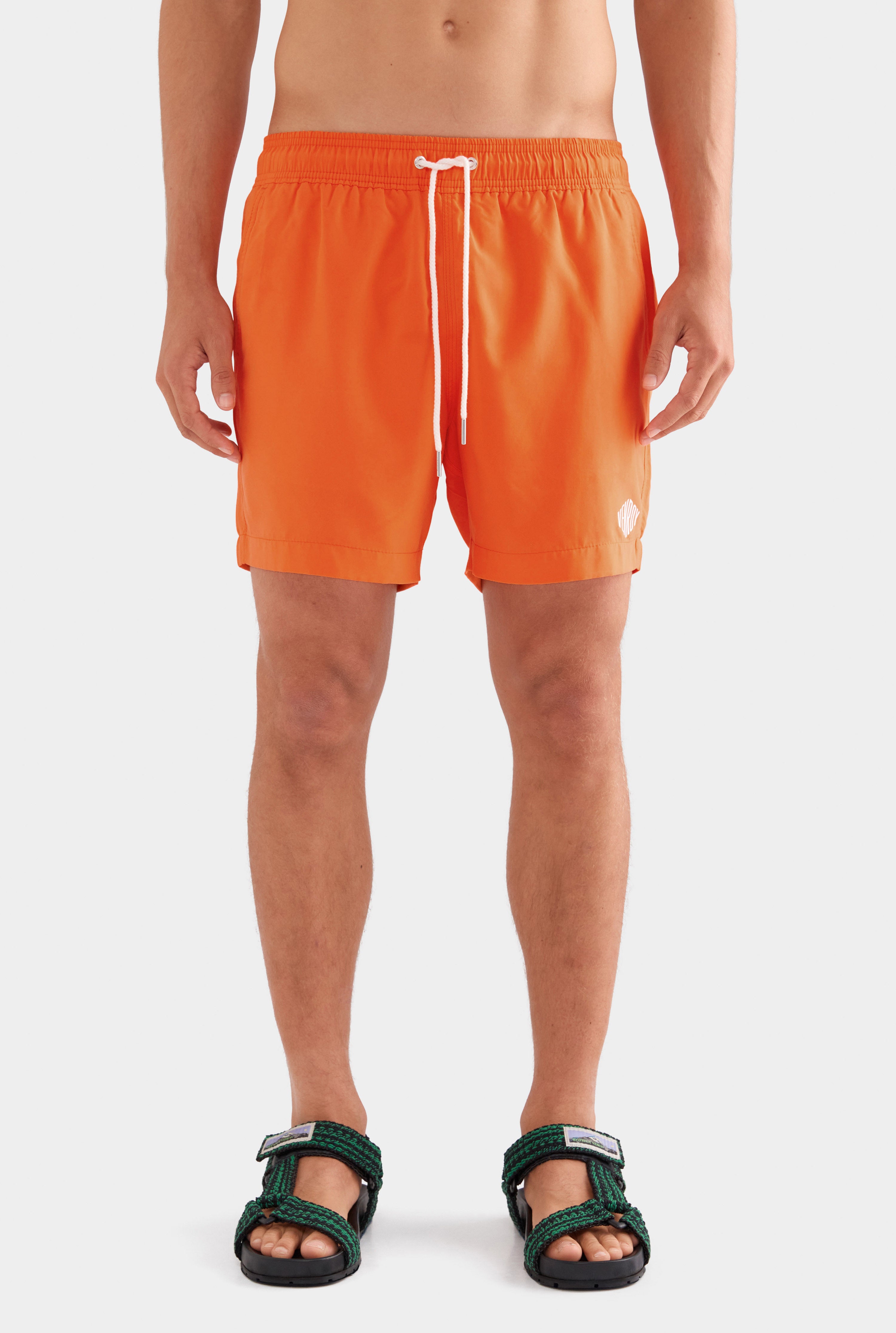 Printed Swim Short - Bright Orange