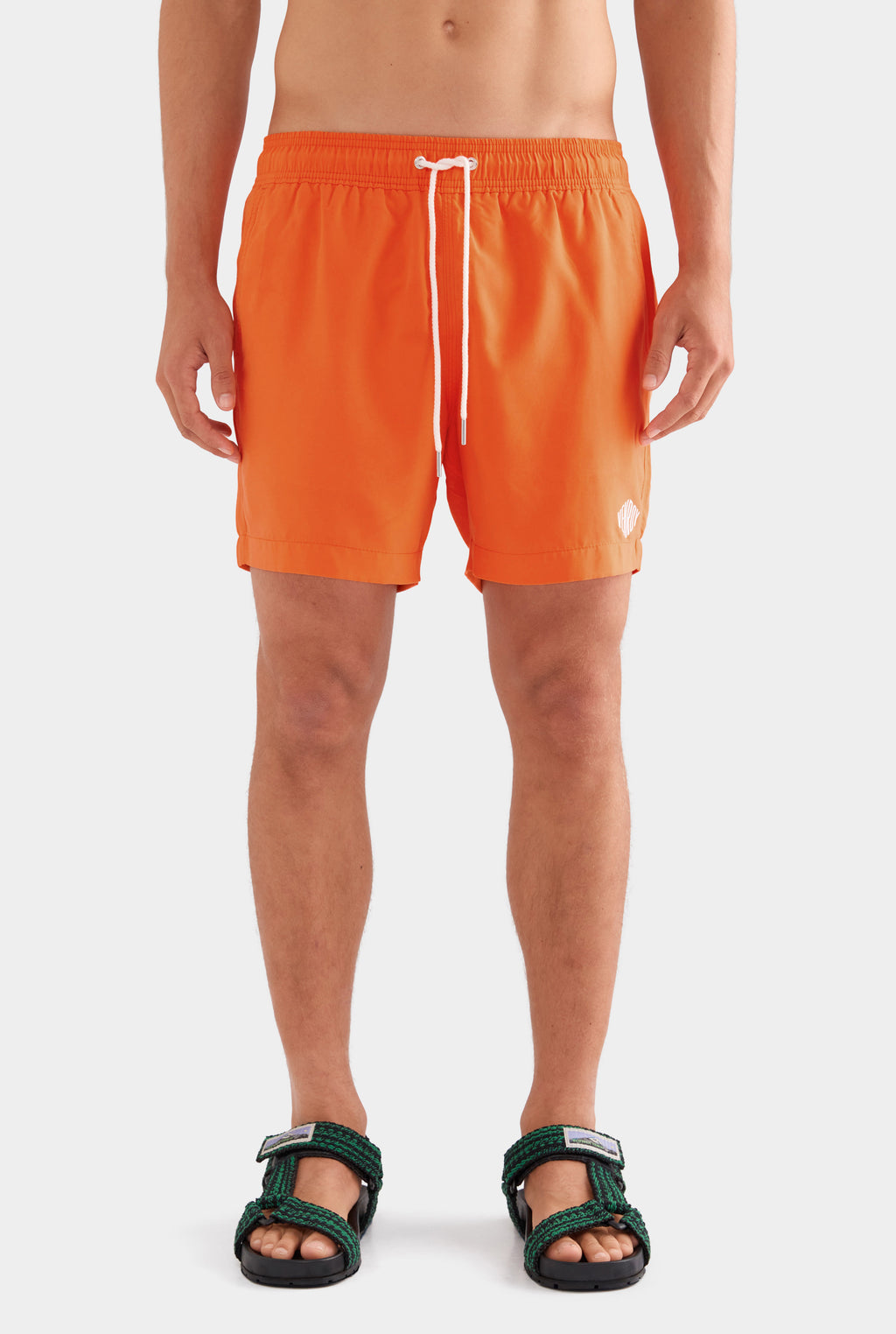 Printed Swim Short - Bright Orange