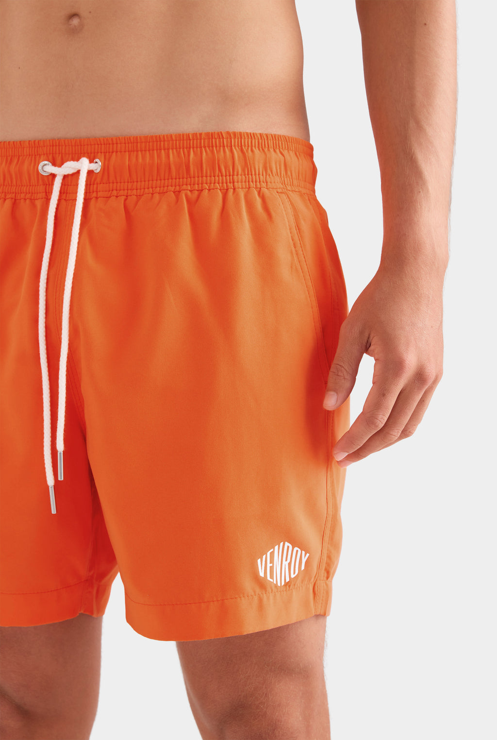 Printed Swim Short - Bright Orange