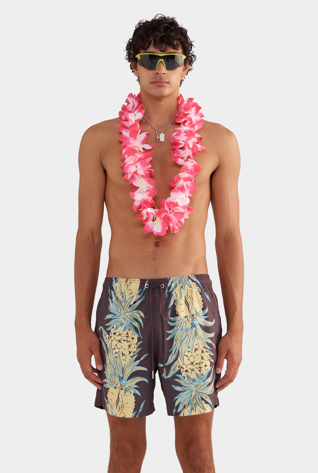 Printed Swim Short - Pineapple Print