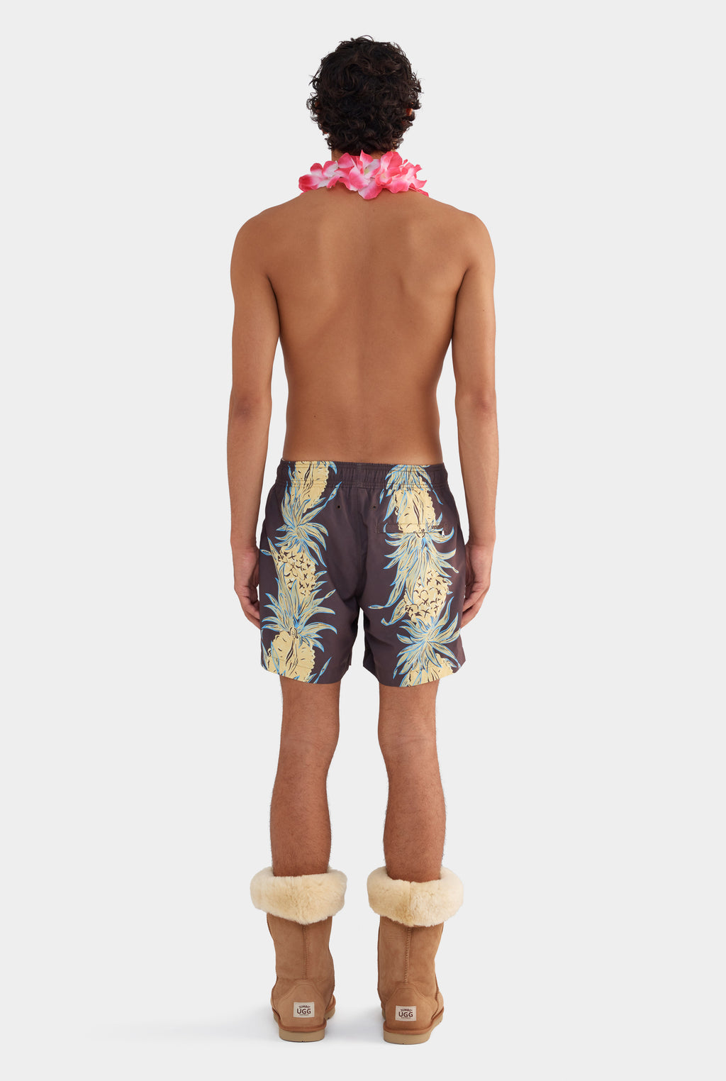 Printed Swim Short - Pineapple Print