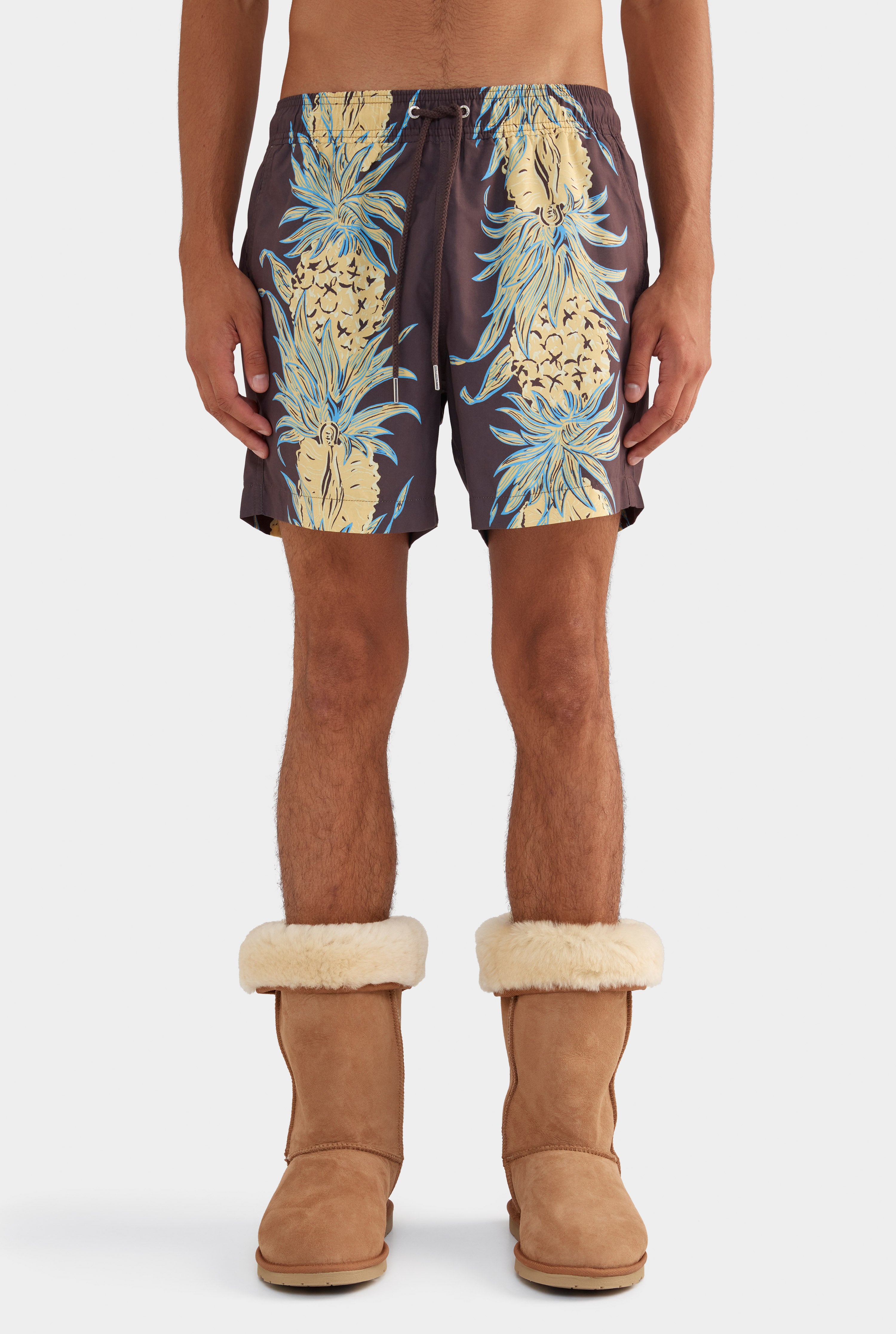 Printed Swim Short - Pineapple Print