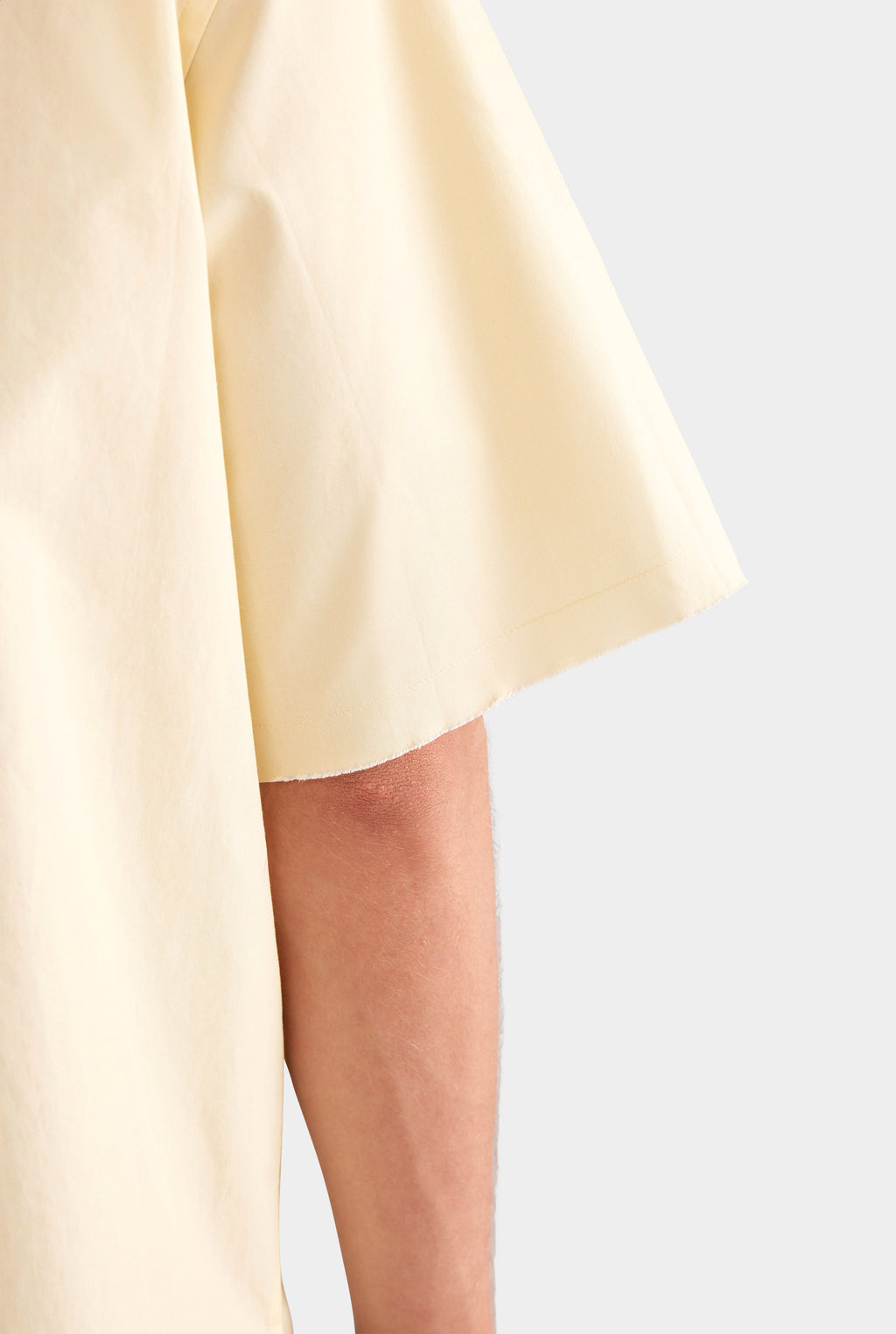 Relaxed Cotton Short Sleeve Shirt - Dusty Yellow/Red Que Lindo