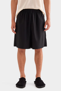 Relaxed Wool Short - Black
