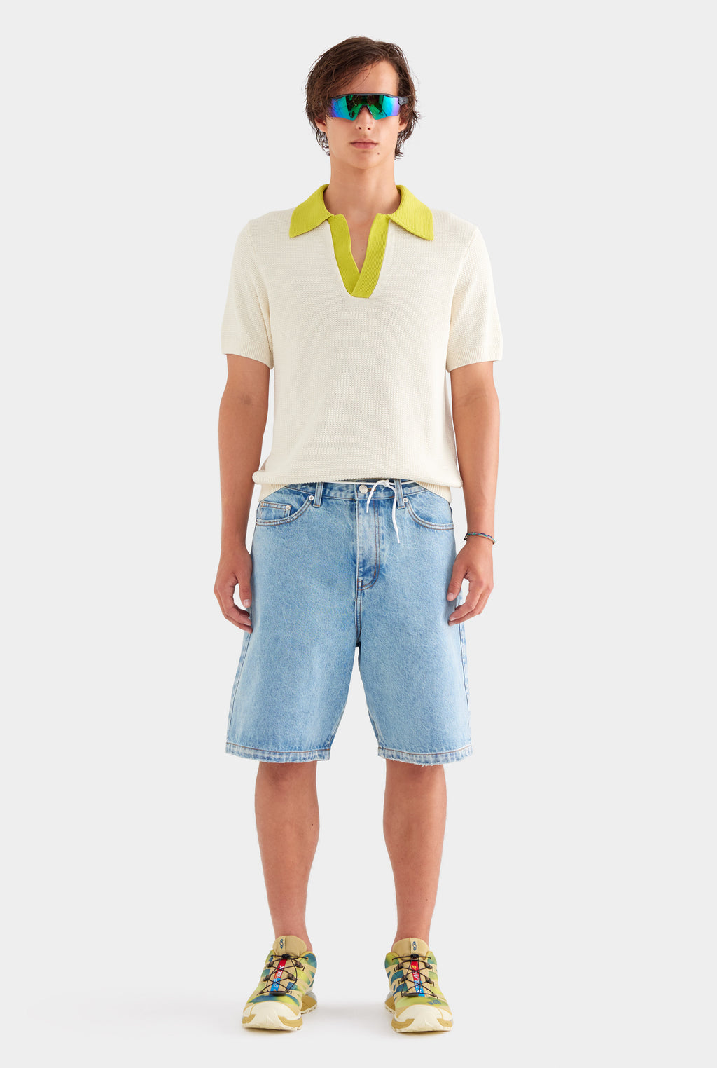 Denim Bermuda Shorts - Light Blue