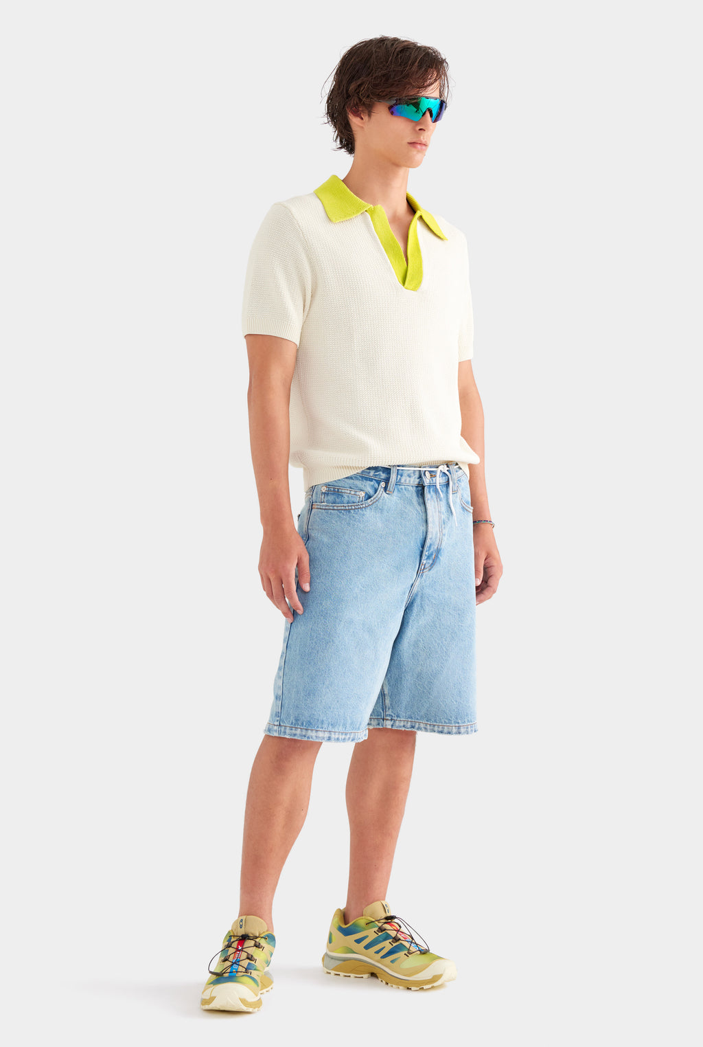 Denim Bermuda Shorts - Light Blue