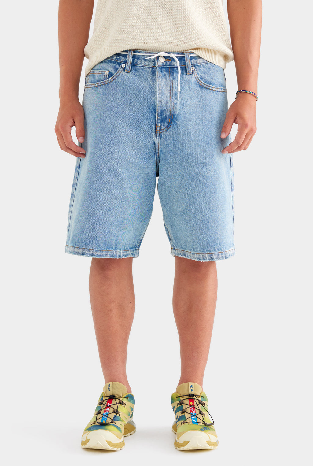 Denim Bermuda Shorts - Light Blue